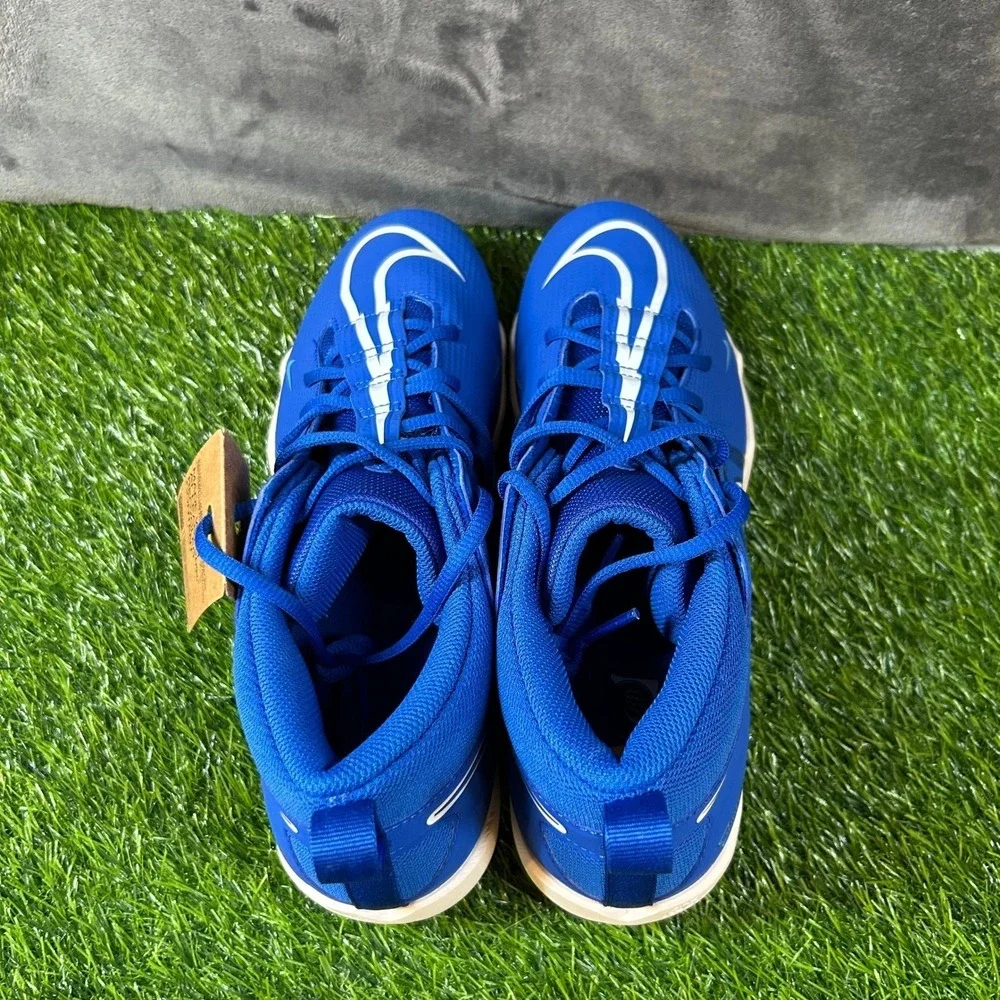 Nike Alpha Menace 3 Shark Cleats Mens Size 11 Blue White Football Performance
